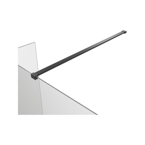 Superior Optional 300mm Wetroom Splash Panel - Black | Bathr