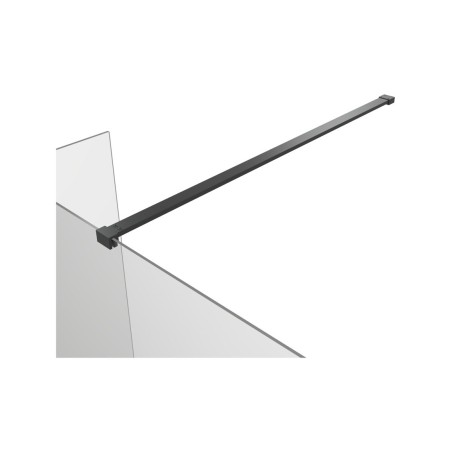 Superior Optional 300mm Wetroom Splash Panel - Black | Bathr