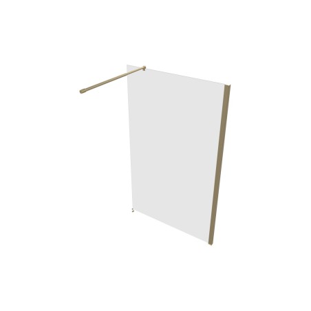 Superior 900mm Wetroom Panel & Support Bar - Brushed Brass |