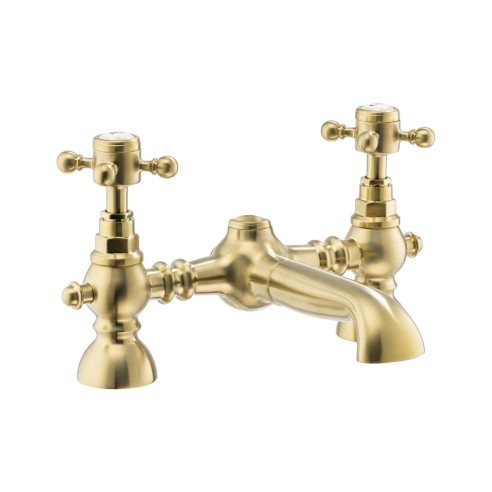 Abode Sentiment Bath Filler - Brushed Brass | Bathroom Taps