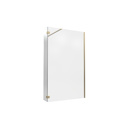 Superior Optional 300mm Wetroom Splash Panel - Brushed Brass