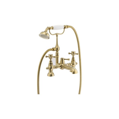 Abode Sentiment Bath Shower Mixer - Brushed Brass | Bathroom