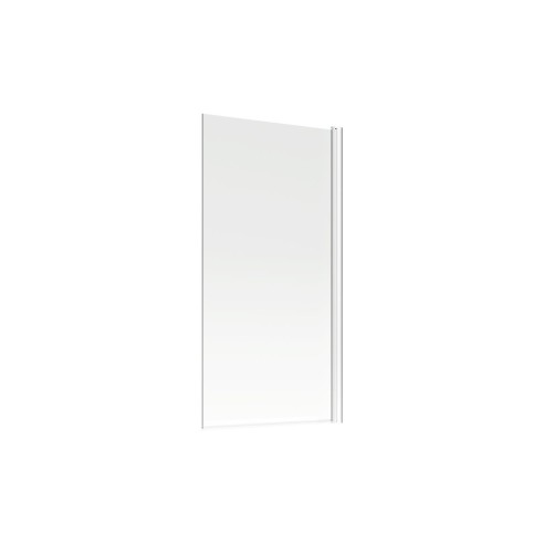 800x1400mm Square Bath Screen (6mm) - Chrome | BathroomKing