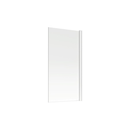 800x1400mm Square Bath Screen (6mm) - Chrome | BathroomKing
