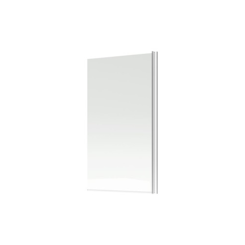 800x1400mm Square Bath Screen (6mm) - Chrome | BathroomKing