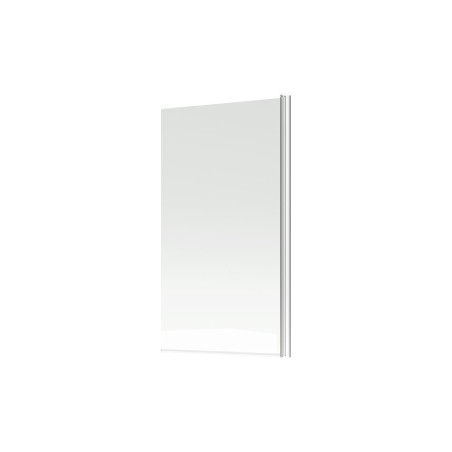 800x1400mm Square Bath Screen (6mm) - Chrome | BathroomKing