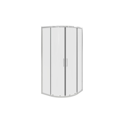 Classic 800mm 2 Door Easy-Fit Quadrant - Chrome | BathroomKi 2