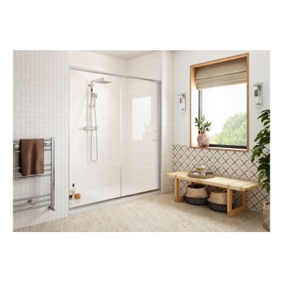 Classic 1200mm Easy-Fit Sliding Door - Chrome | BathroomKing