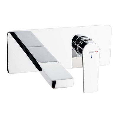 Abode Aquip Wall Mounted Basin / Bath Mixer - Chrome | Bathr