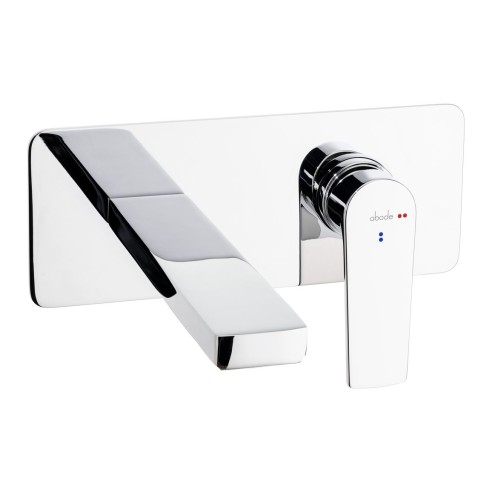 Abode Aquip Wall Mounted Basin / Bath Mixer - Chrome | Bathr