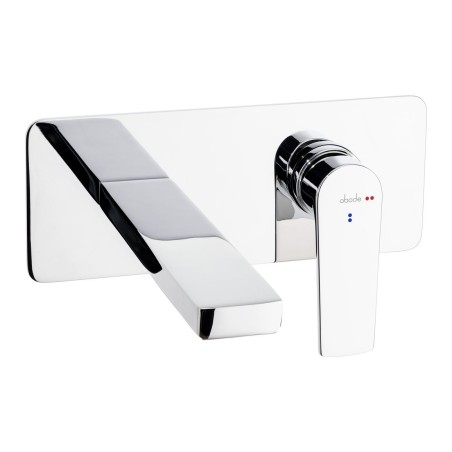 Abode Aquip Wall Mounted Basin / Bath Mixer - Chrome | Bathr