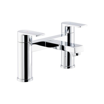 Abode Aquip Deck Mounted Bath Filler - Chrome | Bathroom Tap