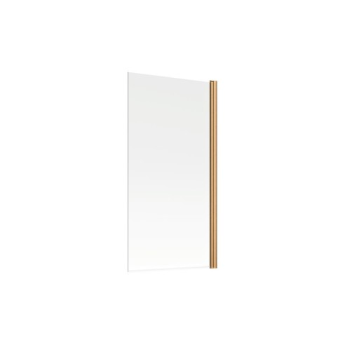 800x1500mm Single Straight Bath Screen (6mm) - Brushed Bronz