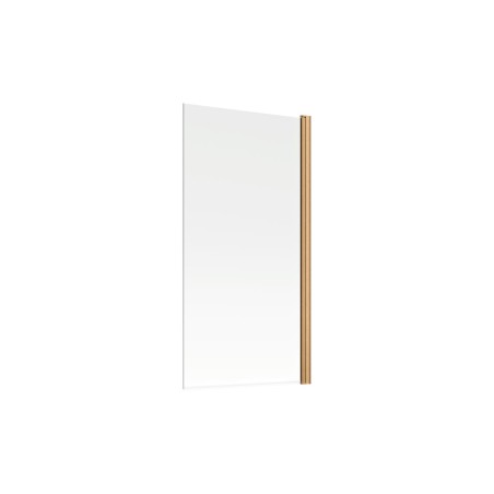 800x1500mm Single Straight Bath Screen (6mm) - Brushed Bronz