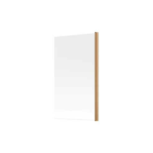 800x1500mm Single Straight Bath Screen (6mm) - Brushed Bronz