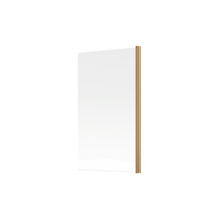 800x1500mm Single Straight Bath Screen (6mm) - Brushed Bronz