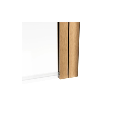 800x1500mm Single Straight Bath Screen (6mm) - Brushed Bronz