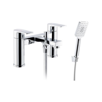 Abode Aquip Deck Mounted Bath Shower Mixer - Chrome | Bathro