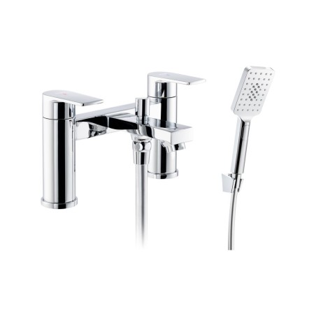 Abode Aquip Deck Mounted Bath Shower Mixer - Chrome | Bathro