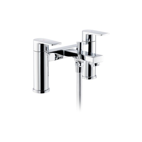 Abode Aquip Deck Mounted Bath Shower Mixer - Chrome | Bathro