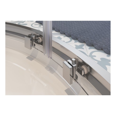 Classic 900mm 2 Door Easy-Fit Quadrant & 45mm Tray Pack - Ch