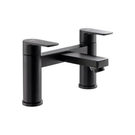 Abode Aquip Deck Mounted Bath Filler - Matt Black | Bathroom