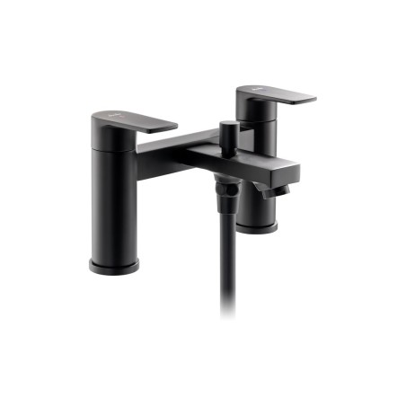 Abode Aquip Deck Mounted Bath Shower Mixer - Matt Black | Ba