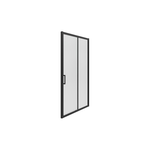 Classic 1400mm Sliding Door - Matt Black | BathroomKing