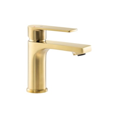 Abode Aquip Basin Mixer - Brushed Brass | Bathroom Taps | Ba