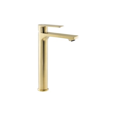 Abode Aquip Tall Basin Mixer - Brushed Brass | Bathroom Taps