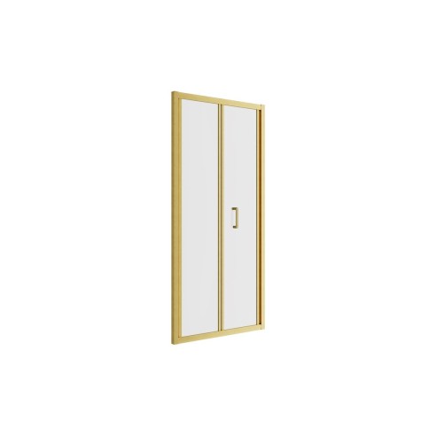 Classic 900mm Bi-fold Door - Brushed Brass | BathroomKing