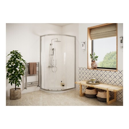 Classic Easy-Fit 1200x800mm 2 Door Offset Quadrant - Chrome