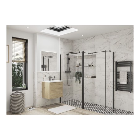 Superior Optional 1950x300x8mm Rotatable Wetroom Panel (Full
