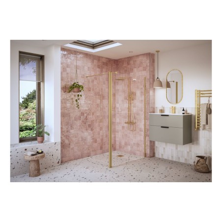 Superior Optional 1950x300x8mm Rotatable Wetroom Panel (Full