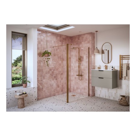 Superior Optional 1950x300x8mm Rotatable Wetroom Panel (Full