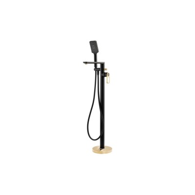 Abode Levarto Floor Standing Bath Shower Mixer - Matt Black