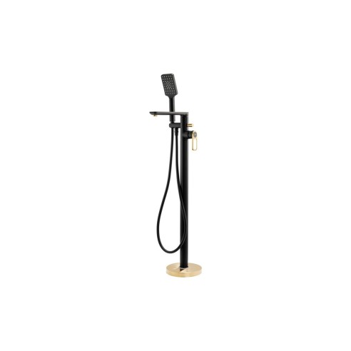 Abode Levarto Floor Standing Bath Shower Mixer - Matt Black