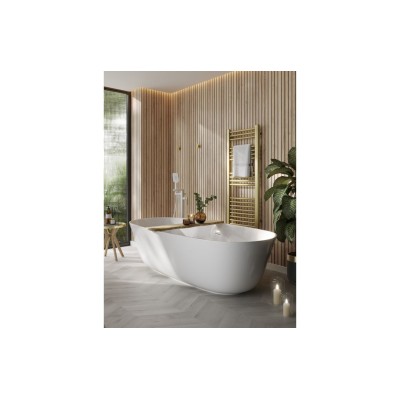 Abode Levarto Floor Standing Bath Shower Mixer - Matt White 2