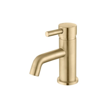 Opal Cloakroom Basin Mixer & Waste - Brushed Brass | Bathroo