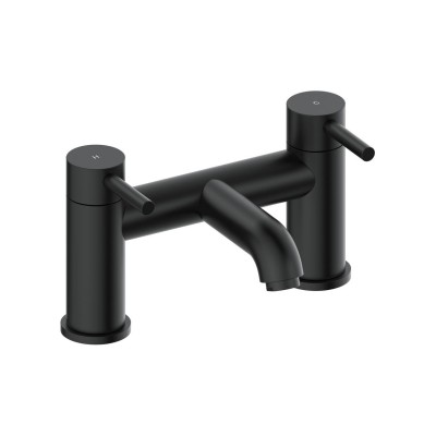 Opal Bath Filler - Matt Black | Bathroom Taps | BathroomKing
