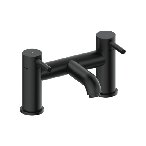 Opal Bath Filler - Matt Black | Bathroom Taps | BathroomKing