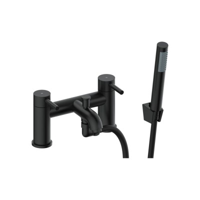 Opal Bath/Shower Mixer & Bracket - Matt Black | Bathroom Tap