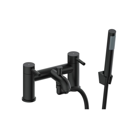 Opal Bath/Shower Mixer & Bracket - Matt Black | Bathroom Tap