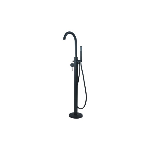Opal Floor Standing Bath/Shower Mixer - Matt Black | Bathroo