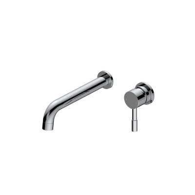 Opal 220mm Wall Mounted Basin Mixer - Chrome | Bathroom Taps