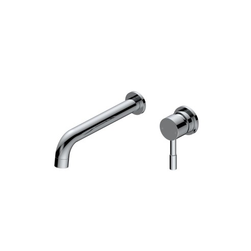 Opal 220mm Wall Mounted Basin Mixer - Chrome | Bathroom Taps