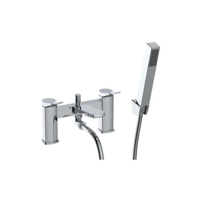 Evie Bath/Shower Mixer & Bracket - Chrome | Bathroom Taps |