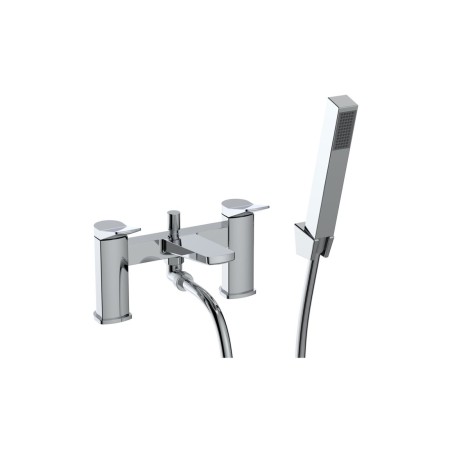 Evie Bath/Shower Mixer & Bracket - Chrome | Bathroom Taps |