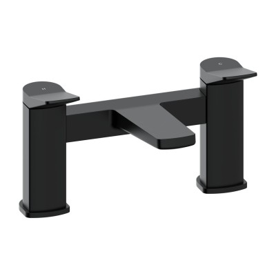 Evie Bath Filler - Matt Black | Bathroom Taps | BathroomKing