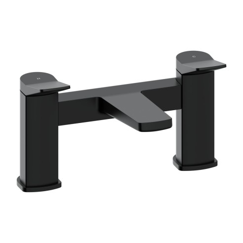 Evie Bath Filler - Matt Black | Bathroom Taps | BathroomKing